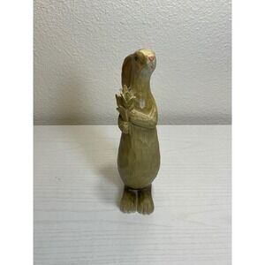 Charming Standing Bunny Rabbit Holding Wheat Stalks Figurine Desk‎ Shelf Decor